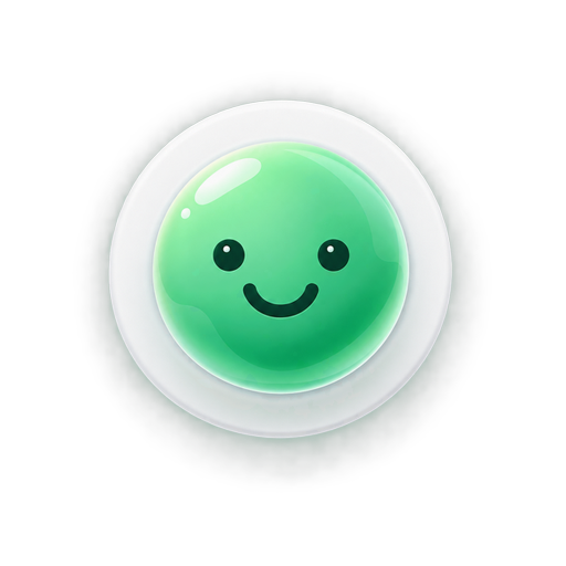 Arcy, WeekArc's GLP-1 coach — a glossy green orb with a friendly face
